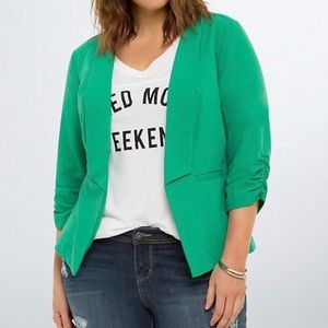 Torrid Scrunched Sleeve Blazer